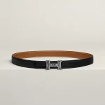 Mini Constance Touareg belt buckle & Reversible leather strap 24 mm